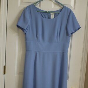 East5th Dress; Size 12 Tall; Light blue Semi formal; short sleeve; polyester